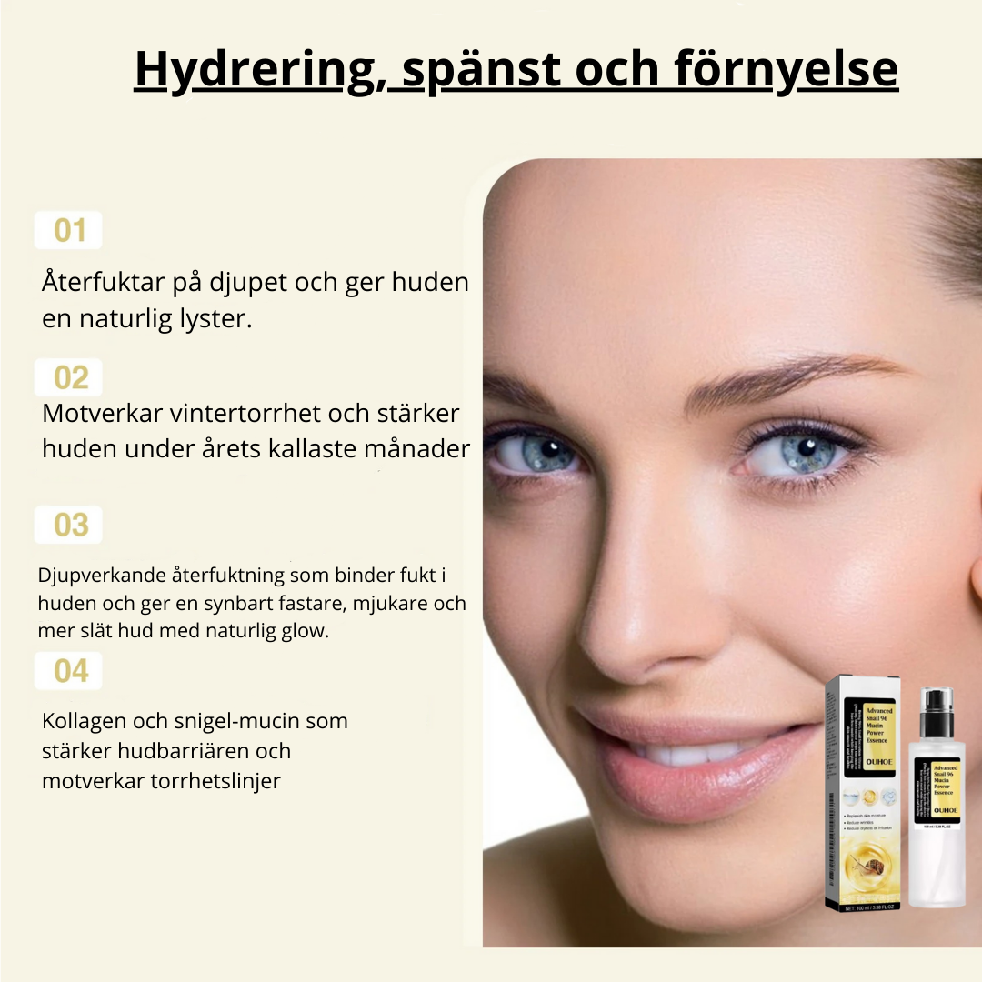 Snail repair essence - Återfuktande & Hudförnyande Essence